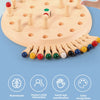 Wooden Memory Match Stick Chess Game – Montessori Color Matching Board Game