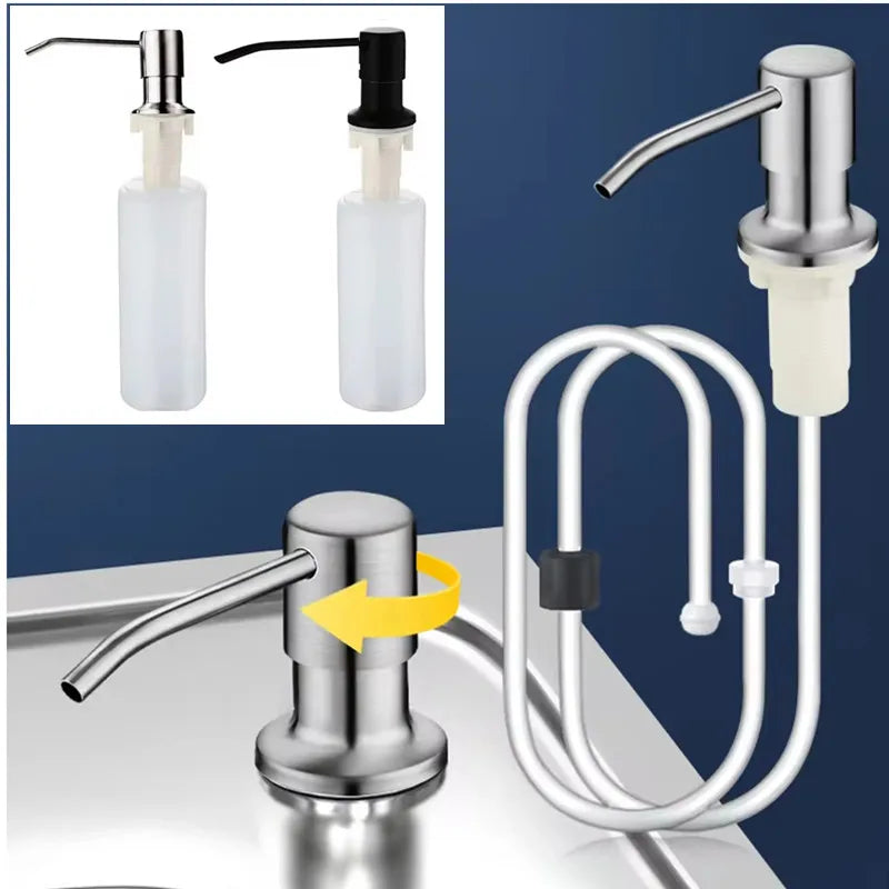 Stainless Steel Kitchen Soap Dispenser with Pump