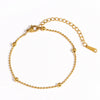 Gold-Plated Stainless Steel Link Bracelet