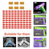 A collection of reusable toy gun shells and darts for M1911, SIG17, and USP models, shown alongside a green pistol.