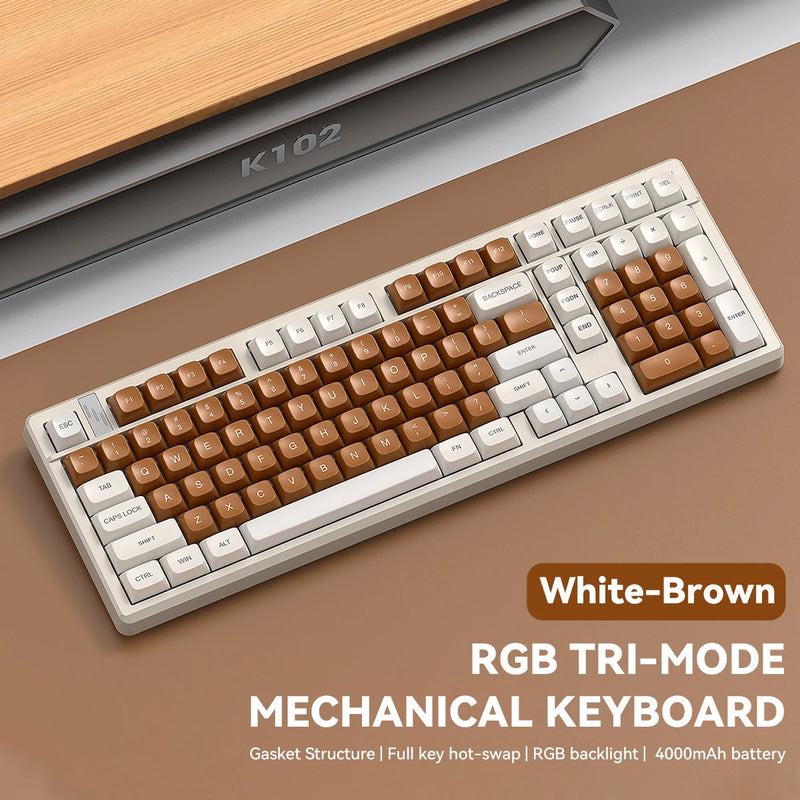 Clavier mécanique sans fil avec touches PBT et éclairage RGB
