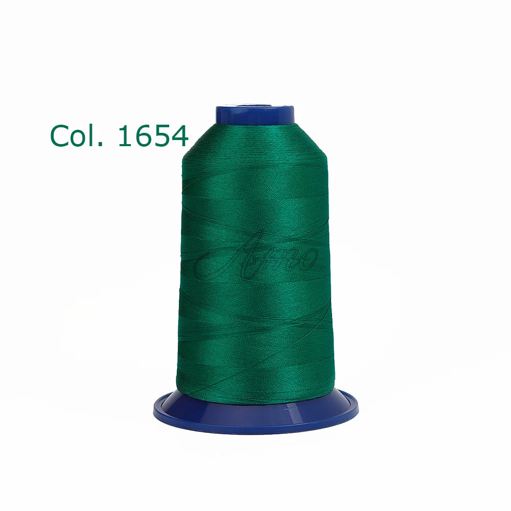 High-Tenacity Polyester Embroidery Thread (120D/2, 40wt) for Home & Industrial Machines