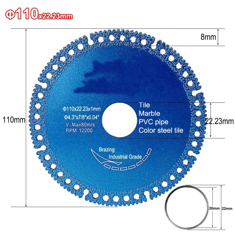 Ultra-Thin Brazed Diamond Cutting Disc
