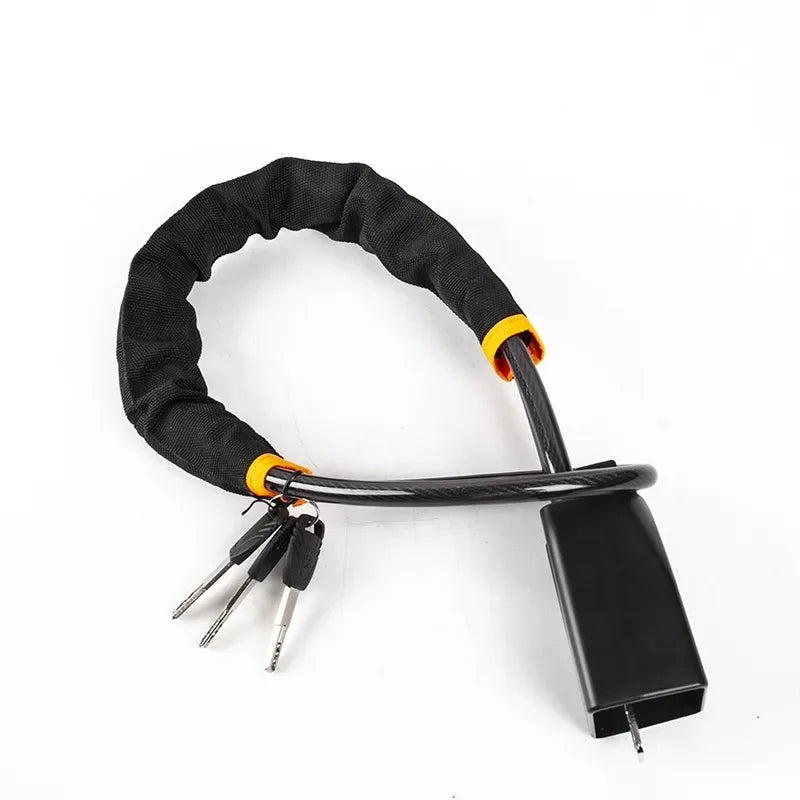 Loquet de volant universel noir avec attache ceinture et multiples clés