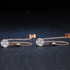 Elegant Cubic Zirconia Drop Earrings