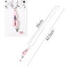 Pink precision mini scissors with a protective cover displayed against a white background.