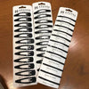 Classic Black Metal Hair Barrettes - Set of 12