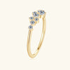 Stackable Moissanite Cluster Ring