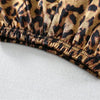 Kids' Cartoon Leopard Print Pajama Set with Short Sleeves