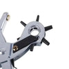 Rotary Leather Hole Punch Pliers - 6 Interchangeable Sizes