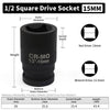 Heavy-Duty Square Drive Impact Socket Adapter Set