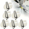 A set of universal rolled hemmer presser feet in various sizes from 3mm to 8mm for sewing machines.
