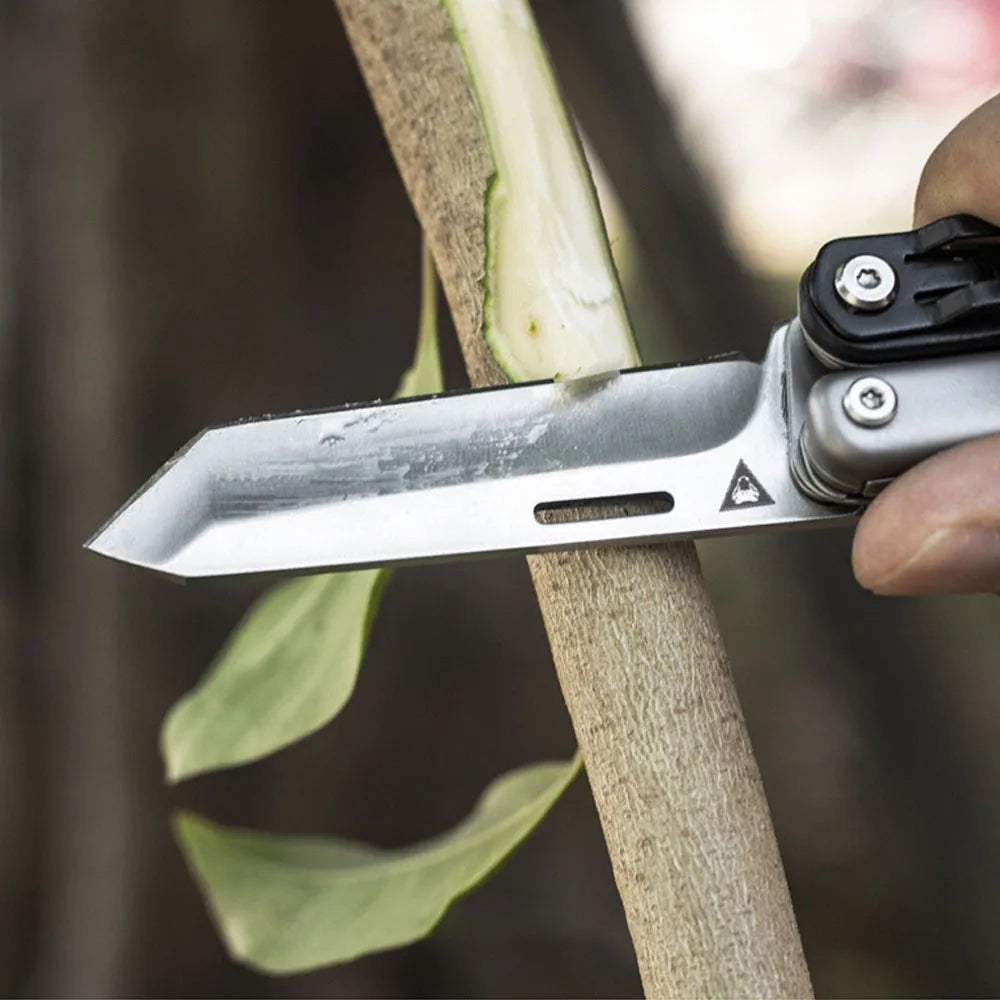 6-in-1 Stainless Steel Pocket Multitool with Screwdriver Bits