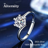 D-Color Moissanite Solitaire Ring in 925 Sterling Silver