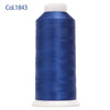 80-Color Polyester Embroidery Thread Set with Large 4000m Spools