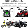 Universal Motorcycle Rearview Mirrors with Wide-Angle Lens