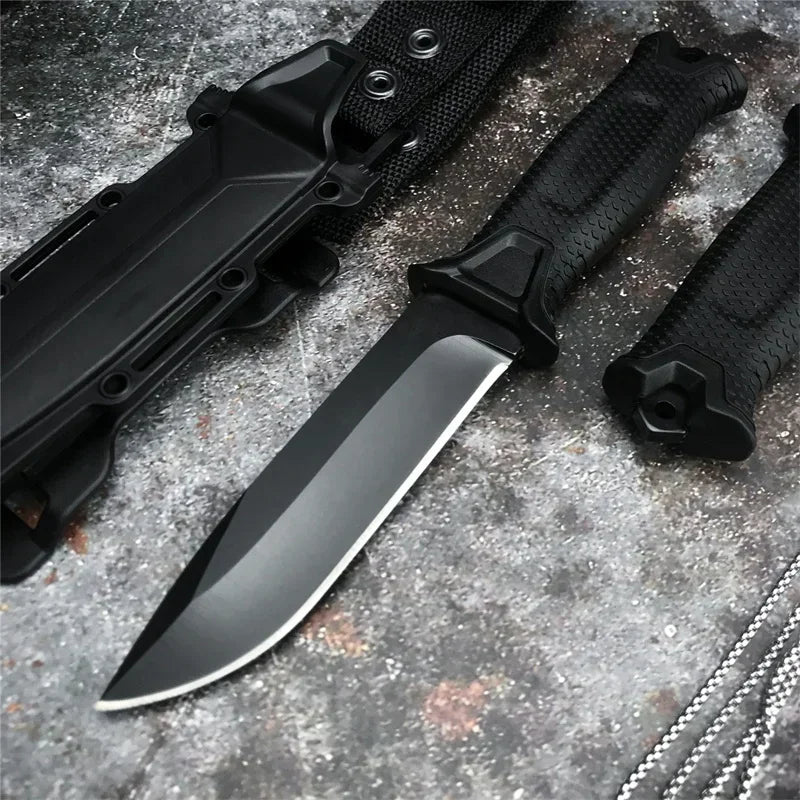 Full Tang Fixed Blade Knife with Ergonomic Rubber Handle