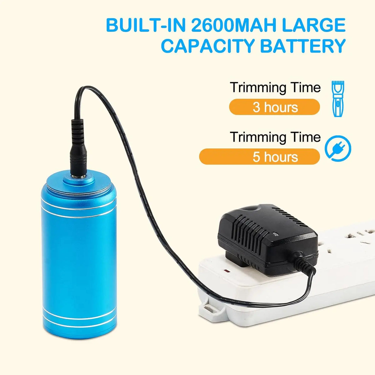 Cordless Carpet Trimmer with Shearing Guide