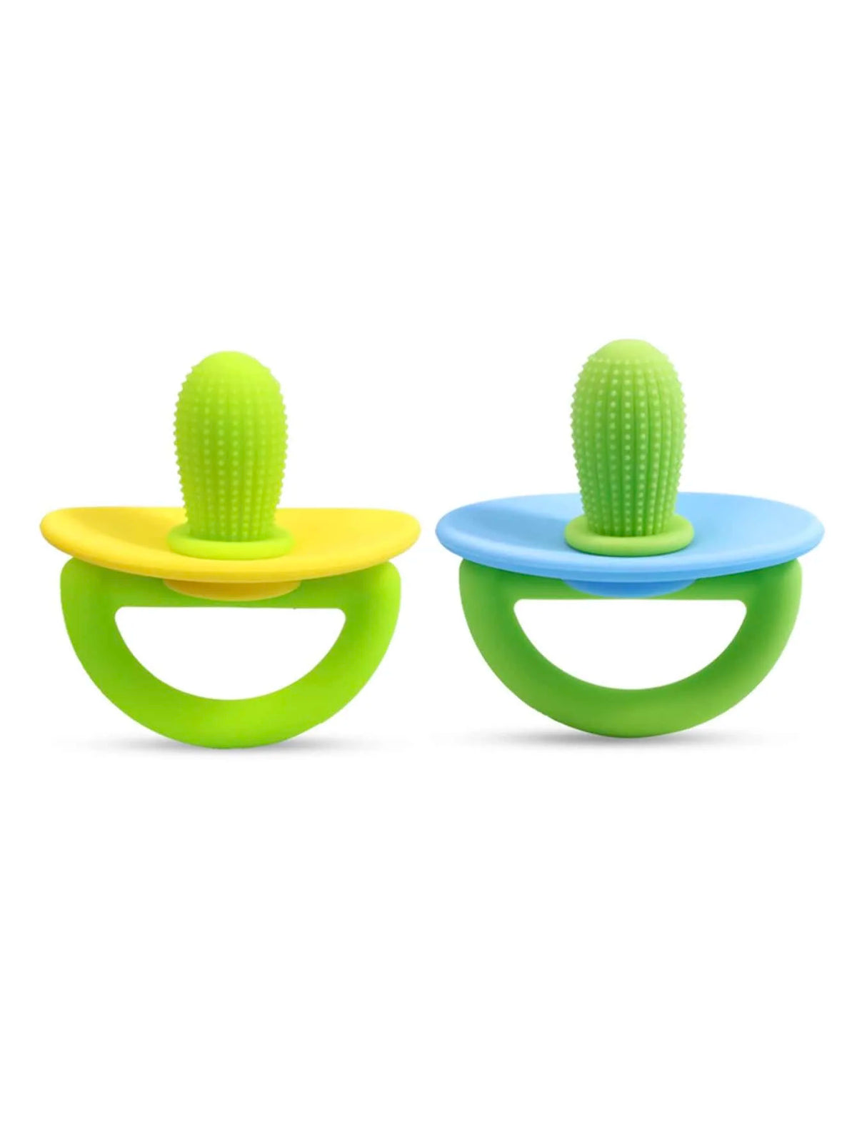 Silicone Teether Ring with Massage Dots for Soothing Gums