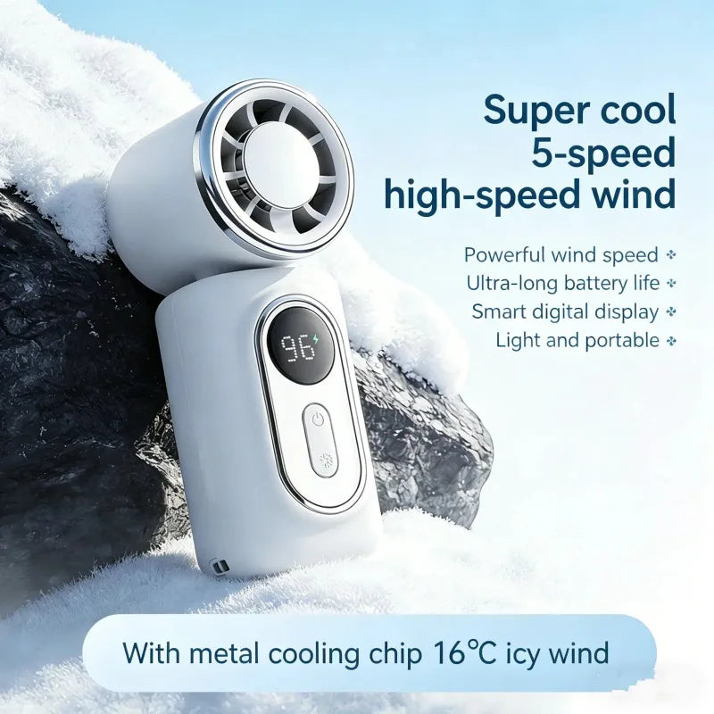 Portable Clip-On USB Fan with Rotatable Head