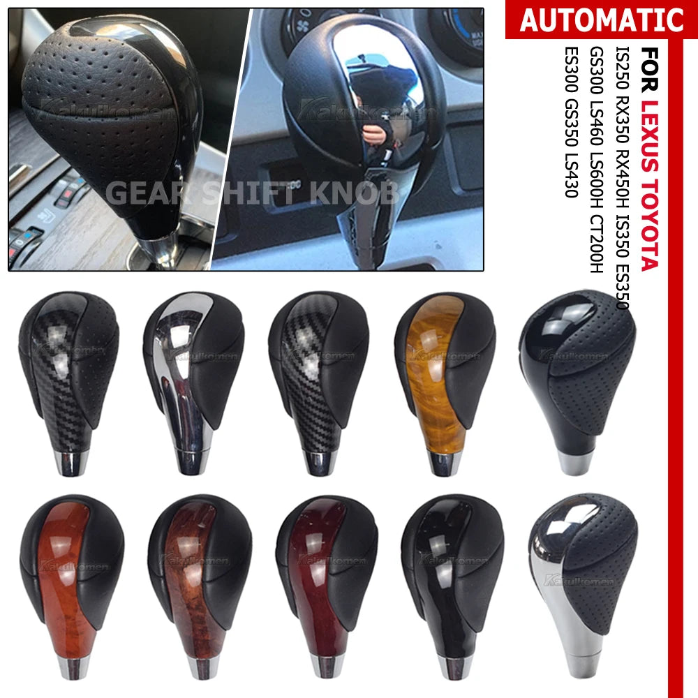 Premium Leather & ABS Automatic Gear Shift Knob