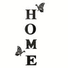 A set of six acrylic wall stickers shaped like the letters H O M E