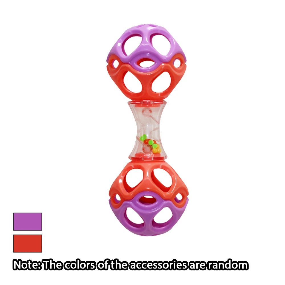 Soft Rubber Teething Rattle Ball for Babies