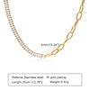 Chunky Gold Plated Stainless Steel Link Necklace