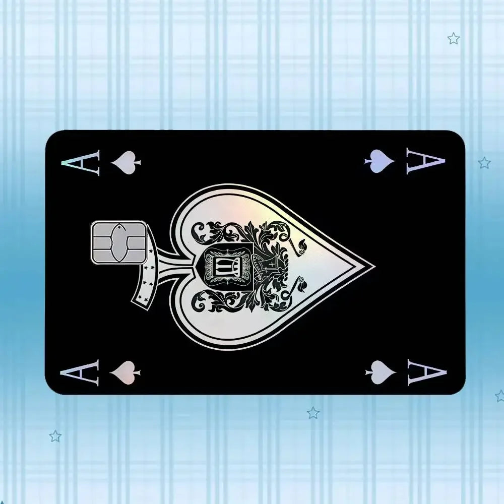 Holographic Card Skin Stickers (4-Pack) – Waterproof, Scratch-Resistant
