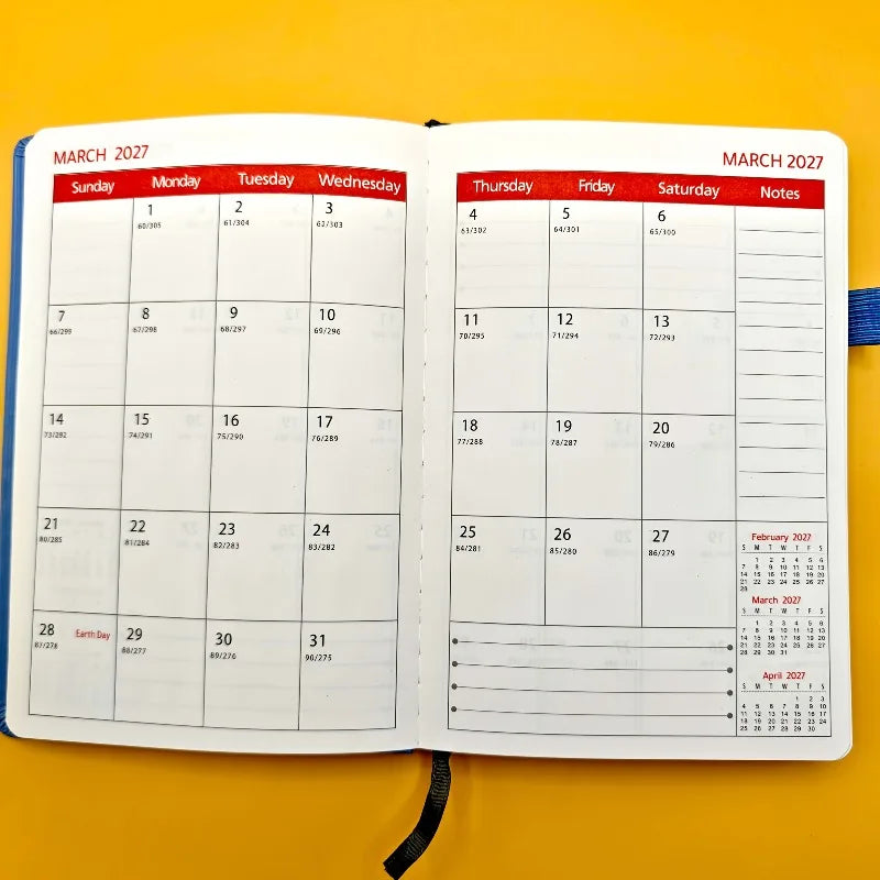 Three-Year Monthly Planner (2026–2028)