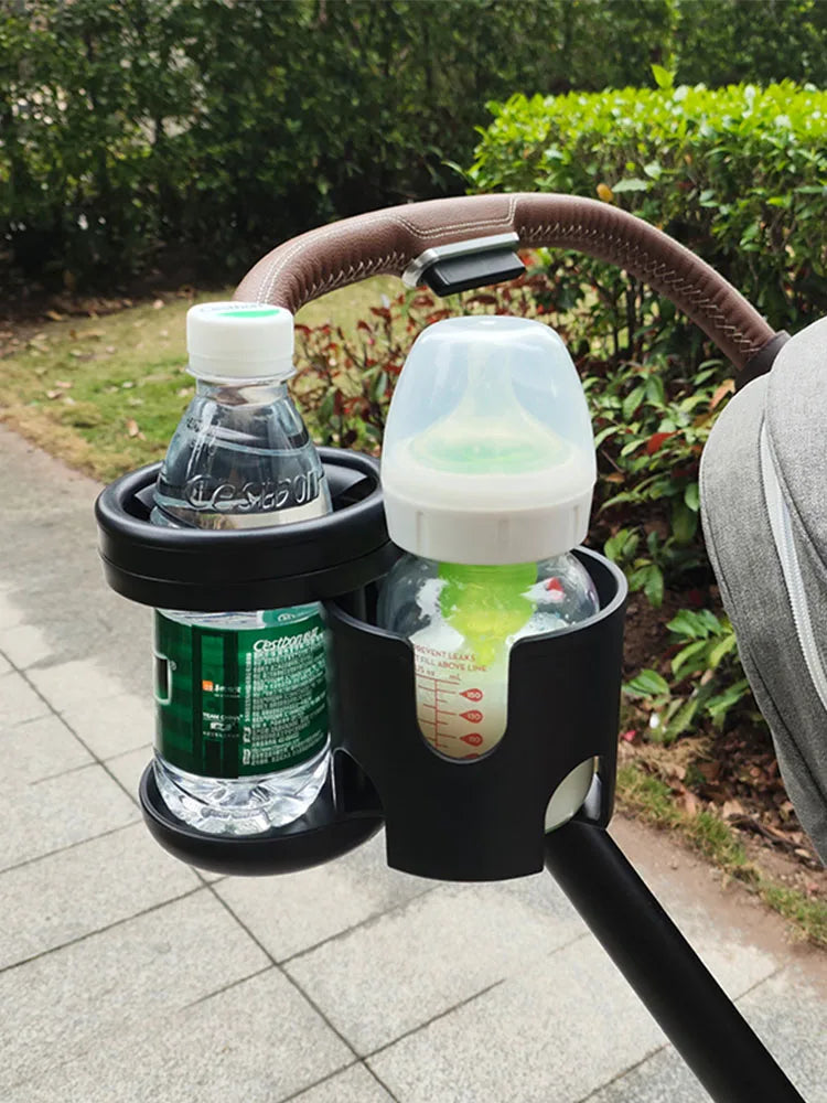 2-in-1 Rotating Cup and Phone Holder for Strollers