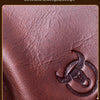 Men's Genuine Leather Sling Backpack with USB Charging Port