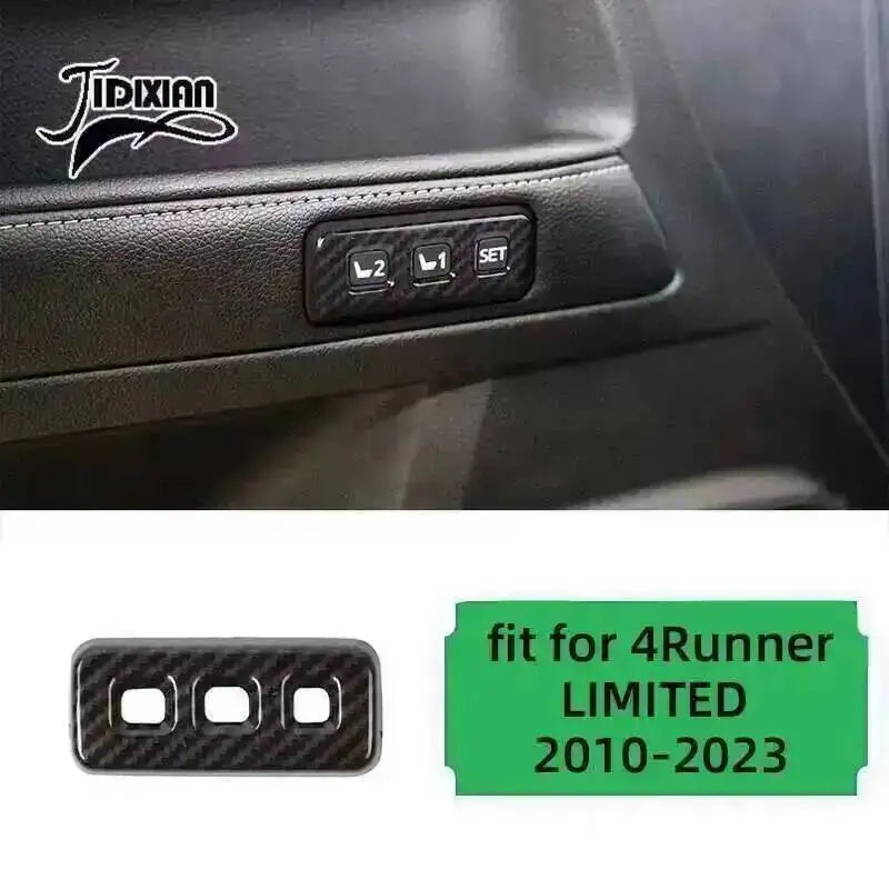 Carbon fiber trim kit for Toyota 4Runner limited model, featuring a set control panel.