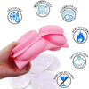 Pink silicone mold with multiple cavities for soap, baking, and DIY crafts
