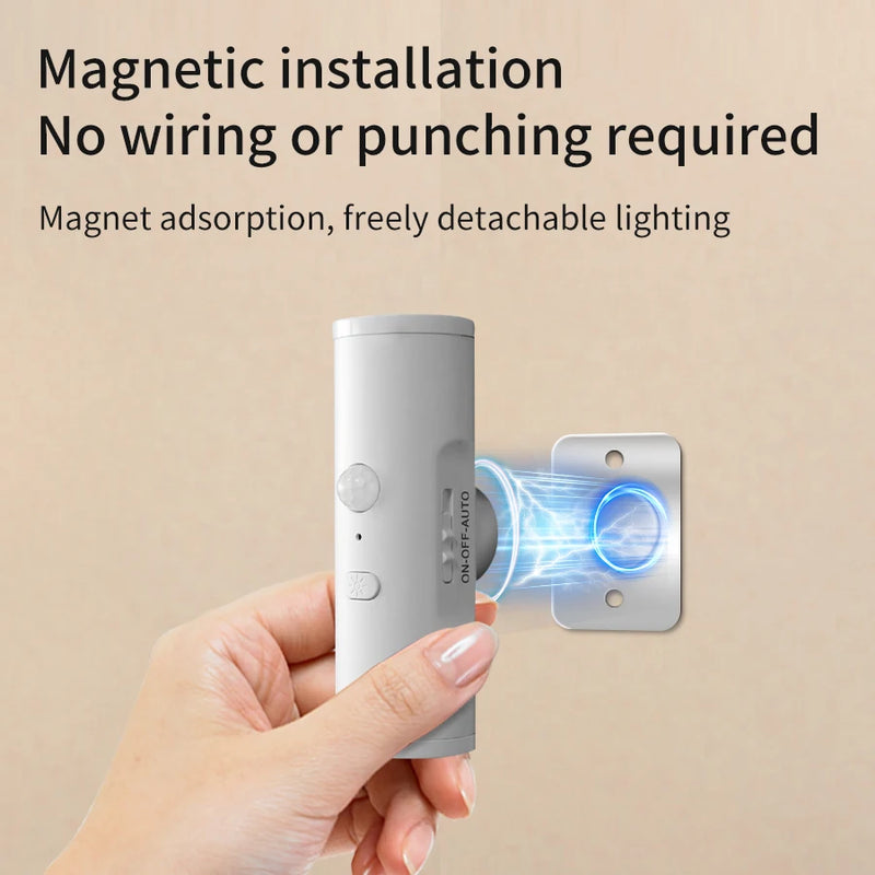 Magnetic Motion-Sensor Night Light