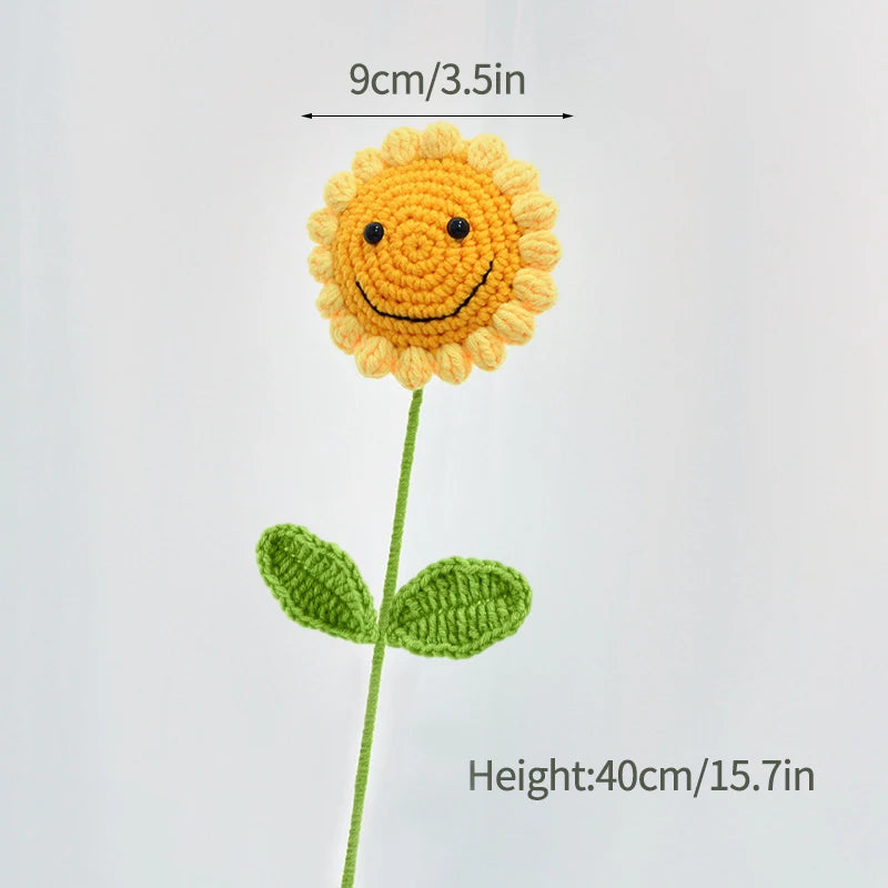 Handmade Crochet Carnation Flower Bouquet