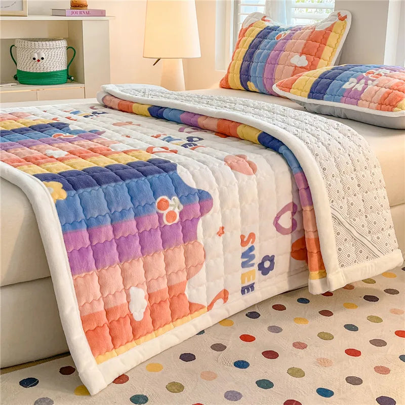 Quilted Velvet Mattress Topper