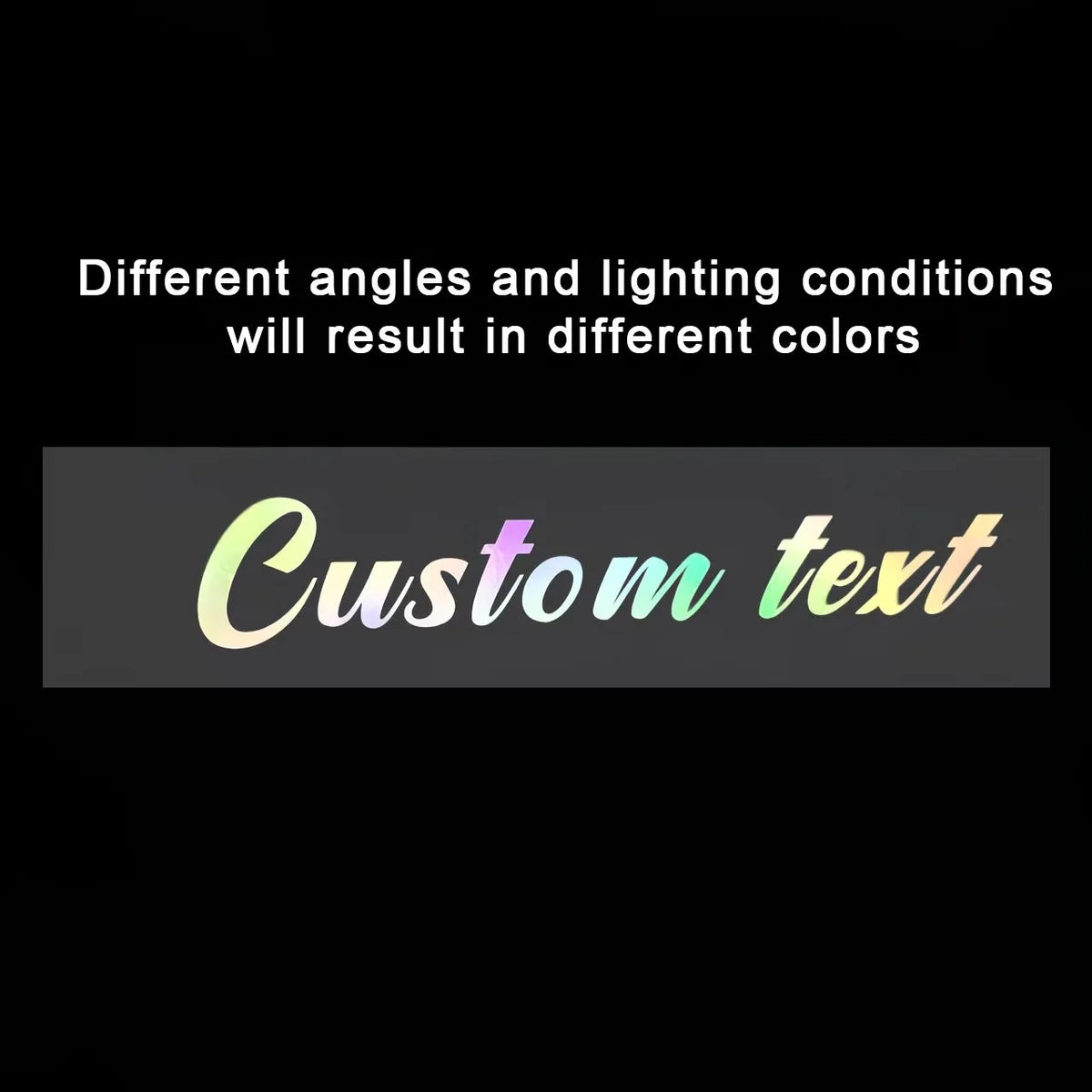 Custom Holographic Name Stickers – Handwritten Style, Waterproof & Durable