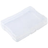 Clear plastic photo storage box designed for 4x6 pictures