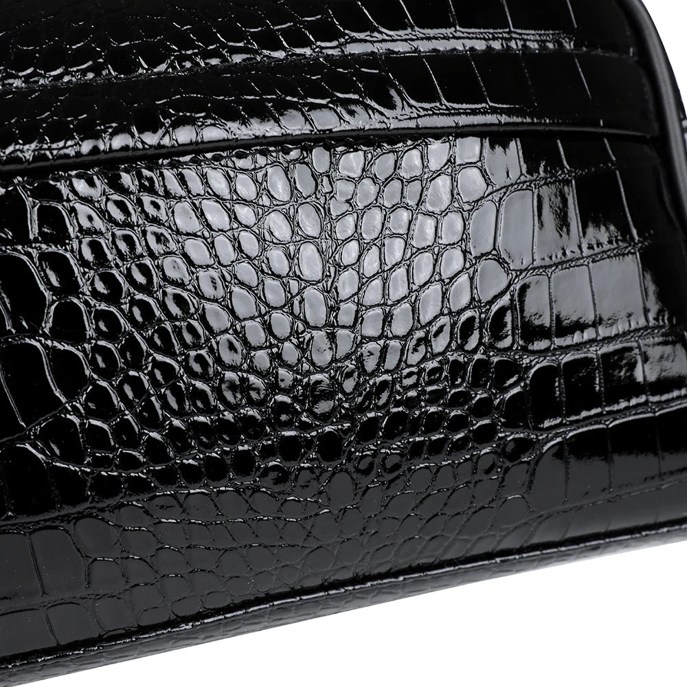 Men's PU Leather Clutch Wallet with Zipper Closure