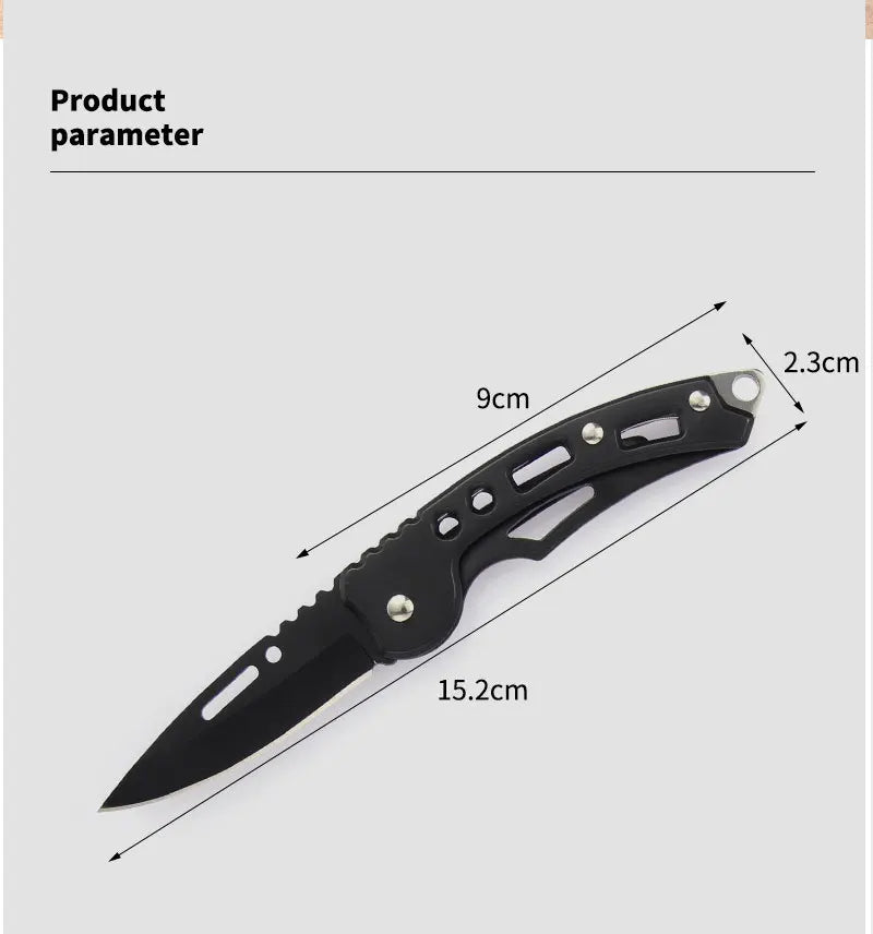 Compact Stainless Steel Folding Knife for Outdoor Adventures