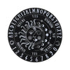 Wooden Pendulum Board with Celestial Design for Divination and Home Decor