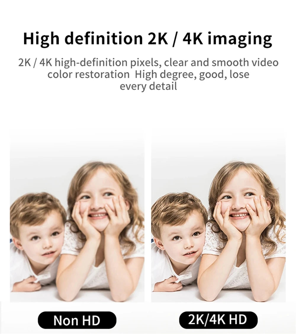 4K Auto-Focus Webcam with Built-in Microphone