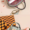 Mini Leather-Look Coin Purse with Keychain