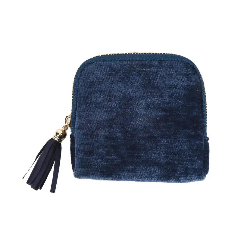 Velvet Jewelry Storage Pouch with Tassel — Travel Organizer for Rings, Bracelets & More