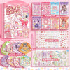 A collection of 40 stickers featuring cute characters and landscapes for scrapbooking and journaling