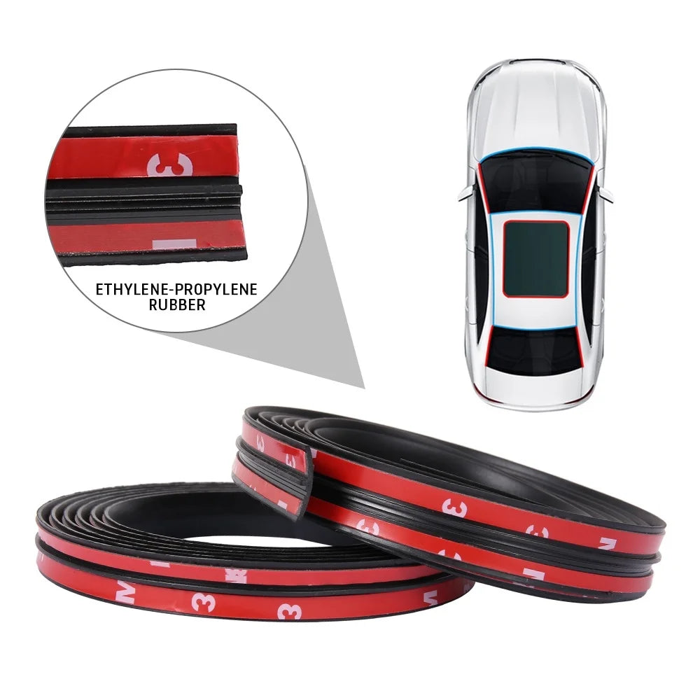 Flexible Rubber Weather Seal Strip for Car Windshield & Sunroof