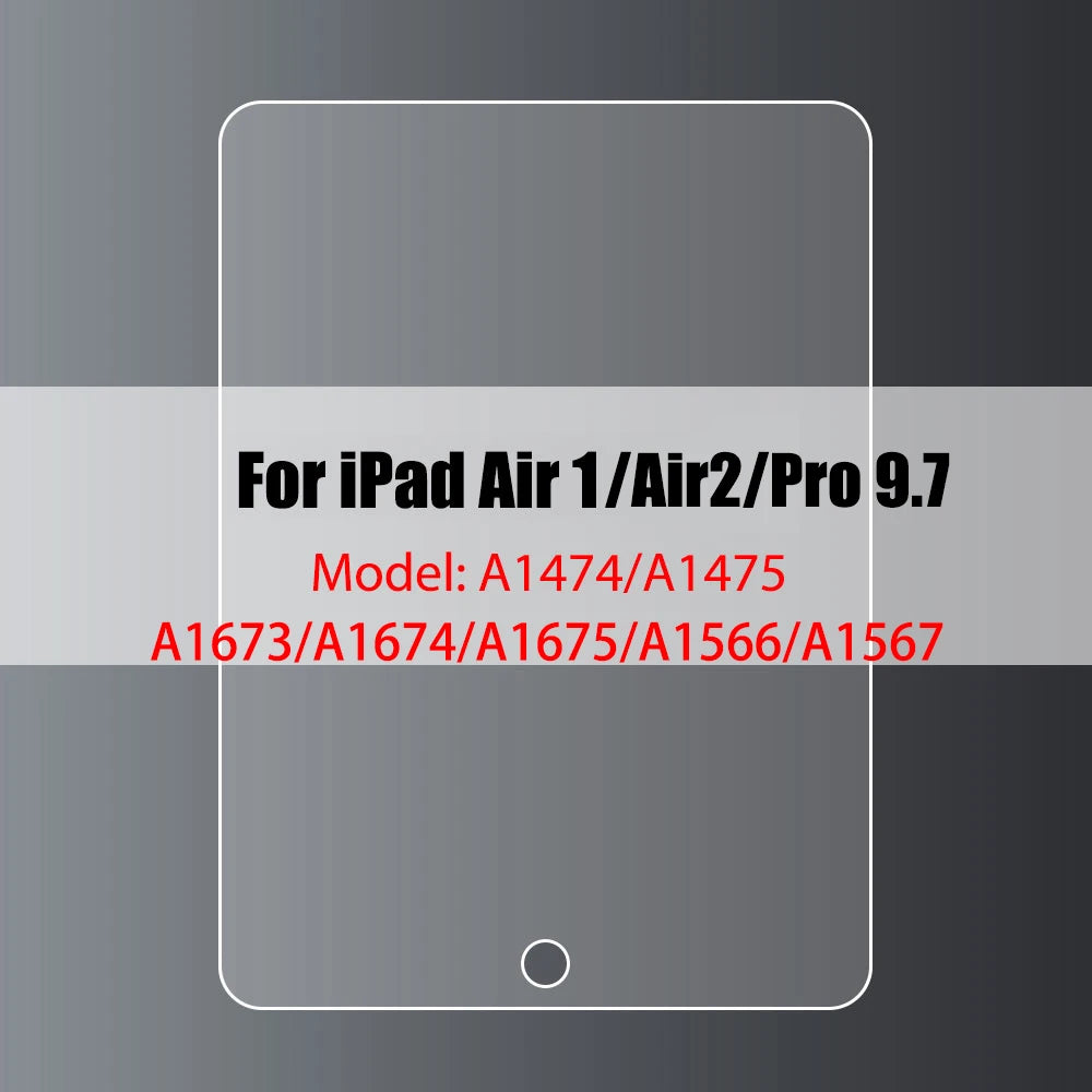 9H Tempered Glass Screen Protector for iPad