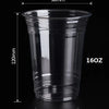 Clear Disposable Plastic Cups with Lids and Straws for Iced Coffee and Smoothies