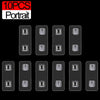 Ten transparent adhesive wall portrait hooks for display